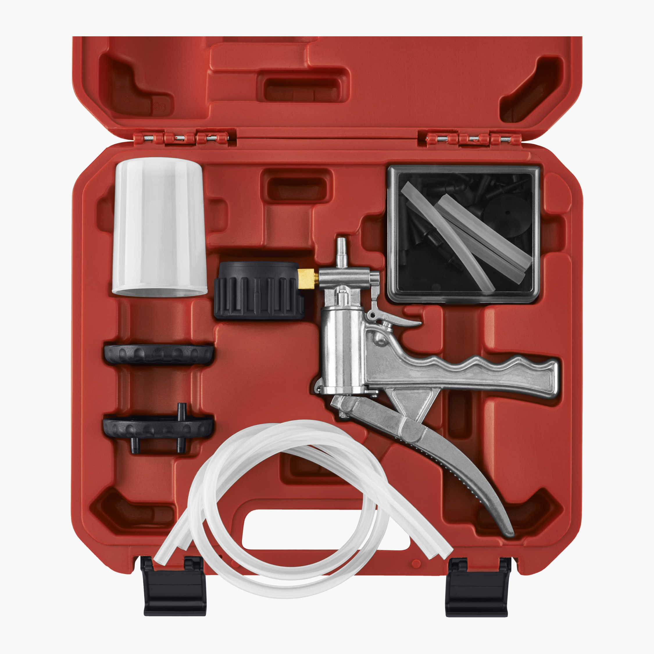 Kit Purge Freins à Vide WiMas - Outil De Purge Et Testeur De Pression Avec Manomètre Et Adaptateurs
