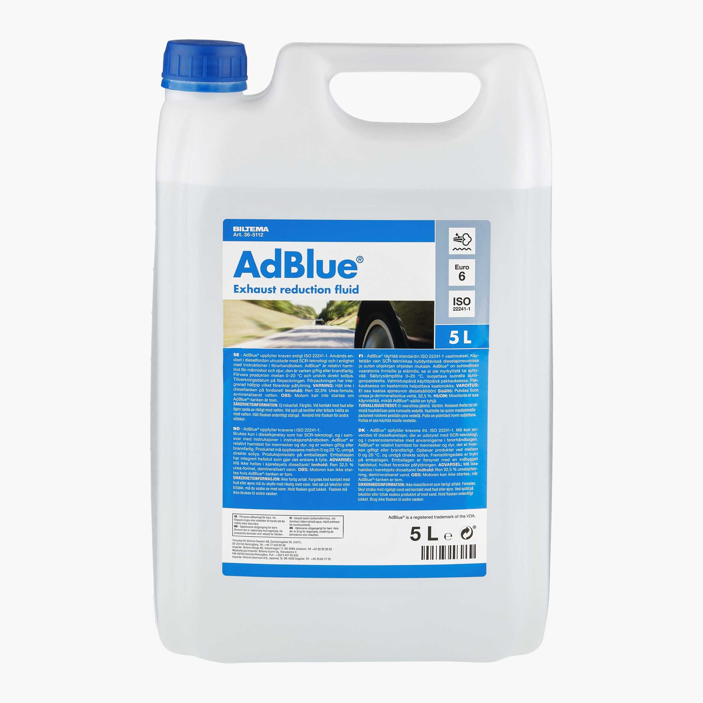 AdBlue®, 5 litre - Biltema.fi