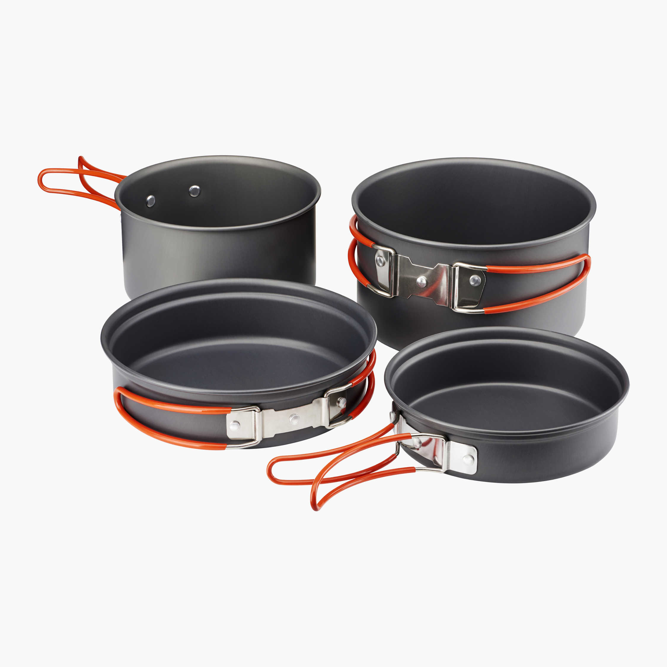 Accessories DUzhen DS-101 Portable Outdoor Camping Cooking Set Picnic Boiler Cookware Combination Black
