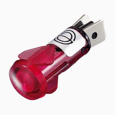 LED-indikatorlampa, röd, 12 V - Biltema.se