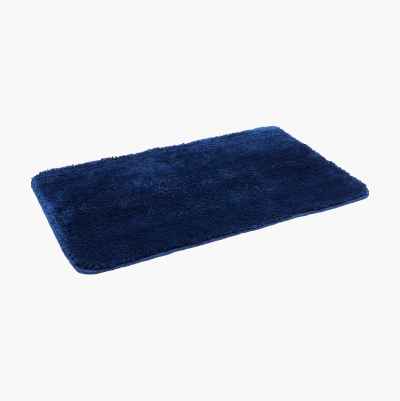 Dark blue bath deals mat