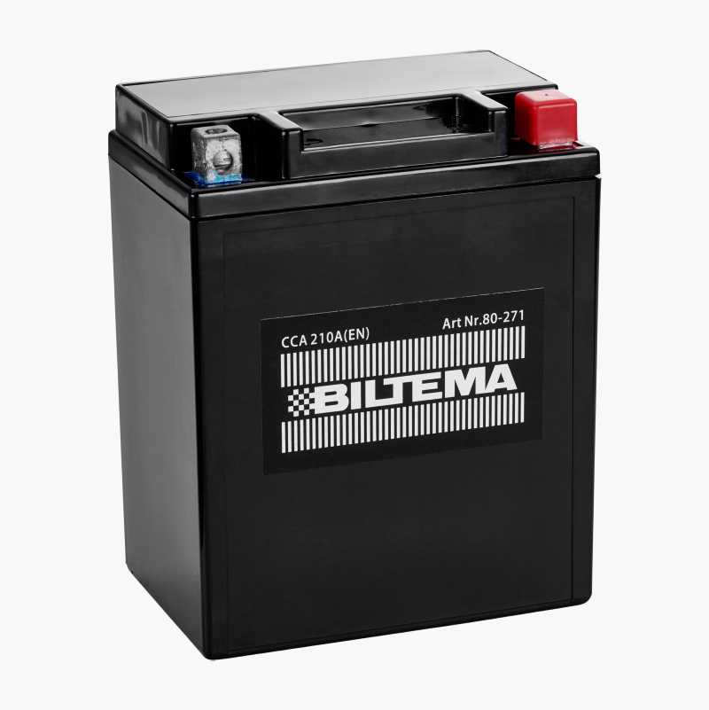 Nemlig rabat Forbandet MC-batteri SMF, 12 V, 14 Ah, 135 x 90 x 166 mm - Biltema.dk