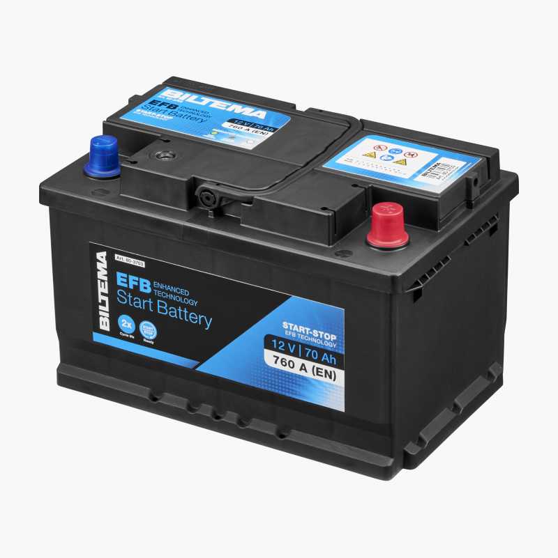 Startbatteri Efb 12 V 70 Ah
