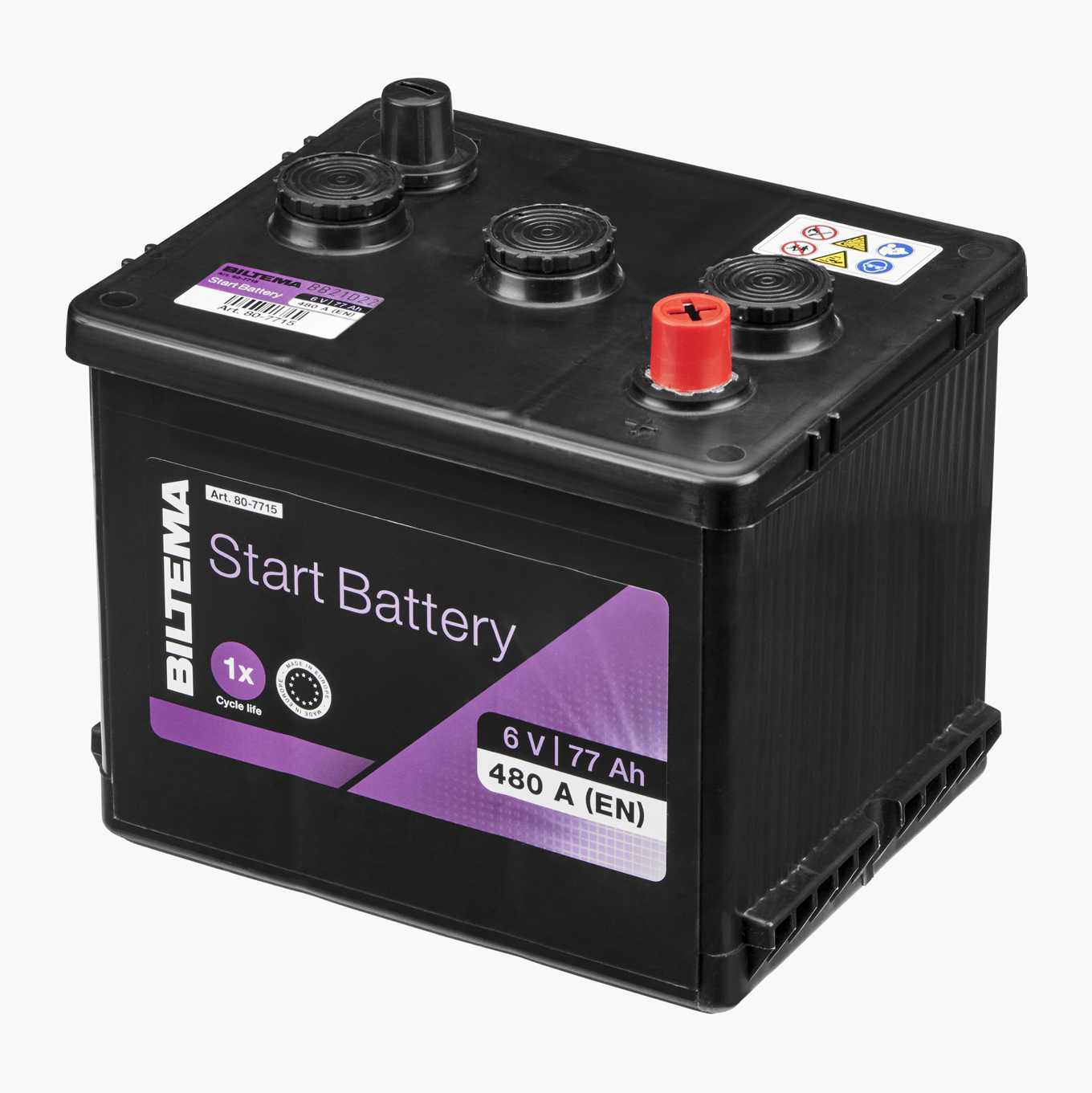 Starter Battery AMF, 6 V, 77 Ah - Biltema.dk