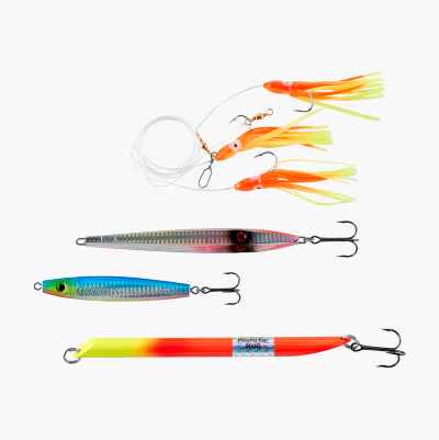 Ice fishing lures, vertical 