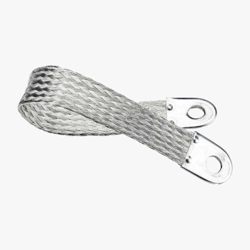 Plaited earth lead without cable lug, 16 mm²
