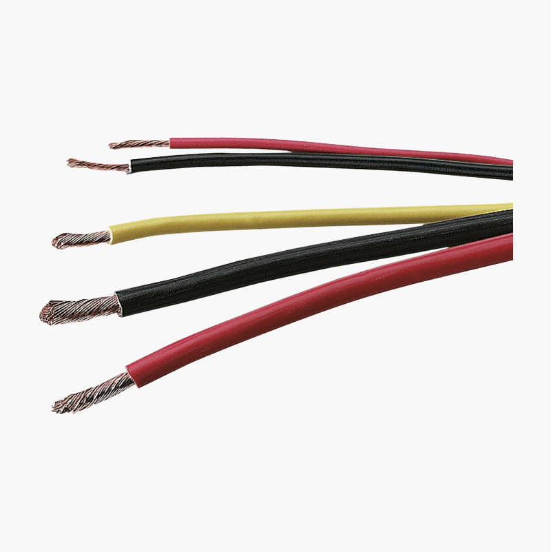 Brun Blå Kabel Plus Minus