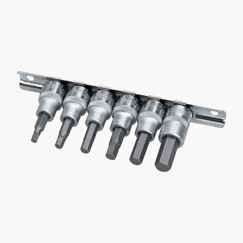 Bitspipesett 3/8", unbrako, 6 stk. Biltema.no