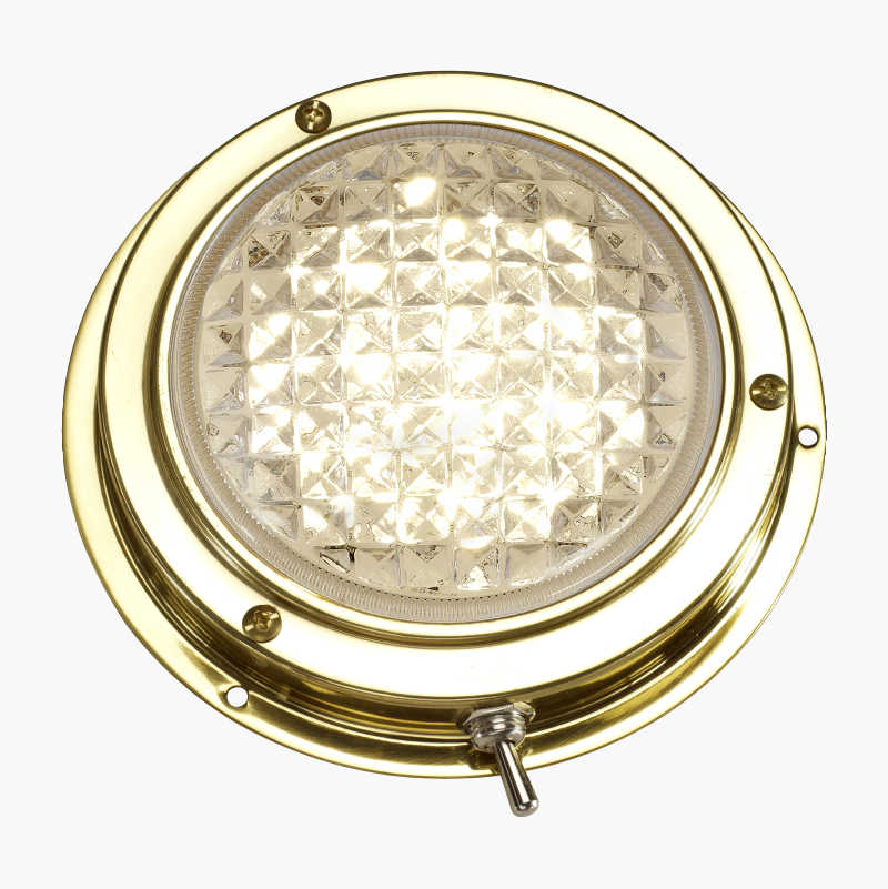 LED Boat Light, brass - Biltema.se