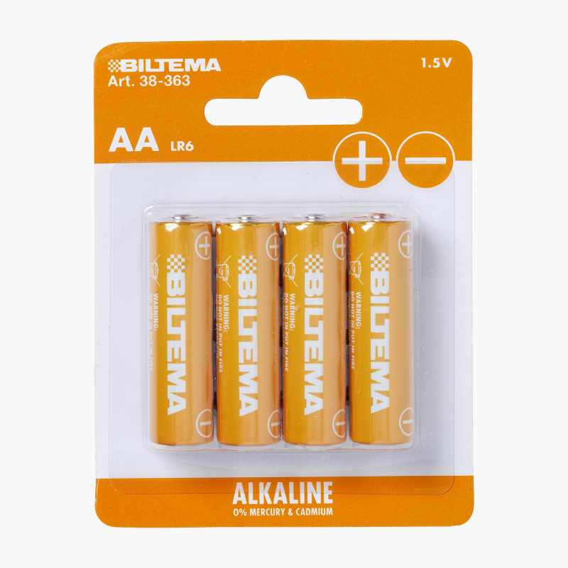 AA/LR6 Alkaline Batteries, 4-pack 