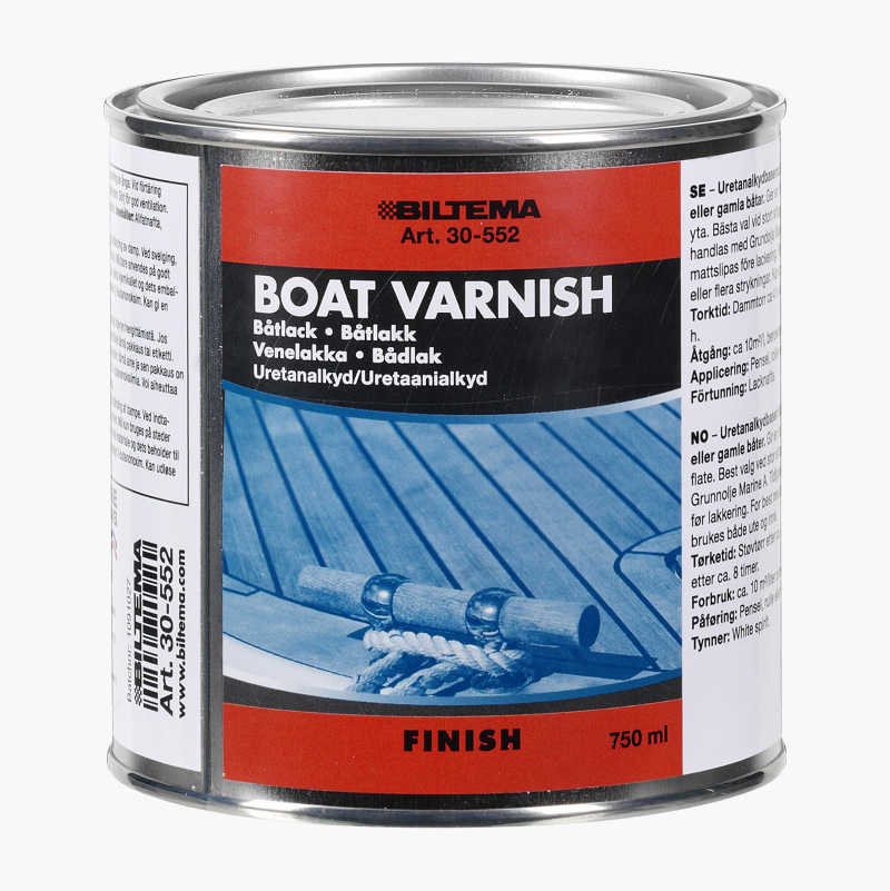 High Gloss Marine Varnish, 0,75 L Biltema.fi