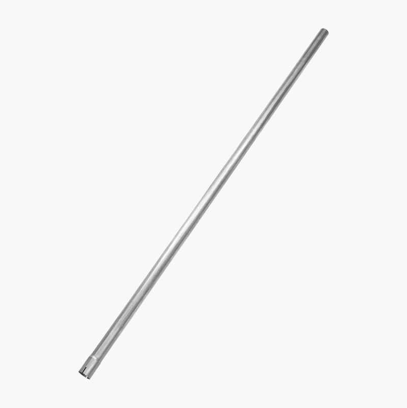 Straight pipe with sleeve, 2 m, 48 mm
