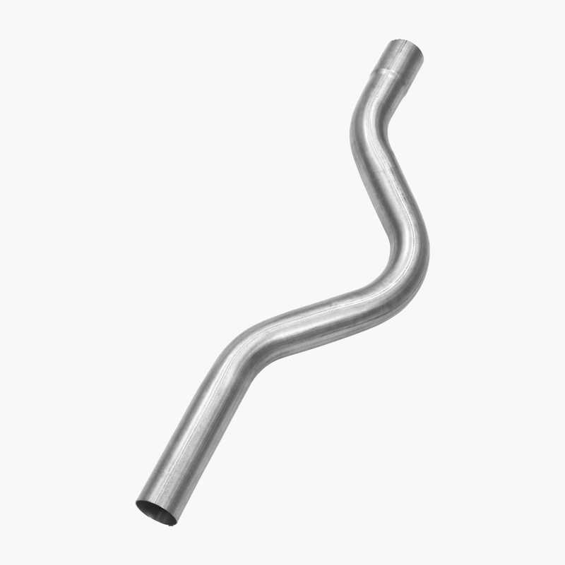 Exhaust pipe, rear axle, 63,5mm