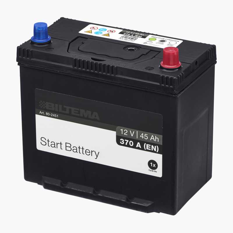 bidragyder tyve Tap Startbatteri, 12 V, 45 Ah - Biltema.dk