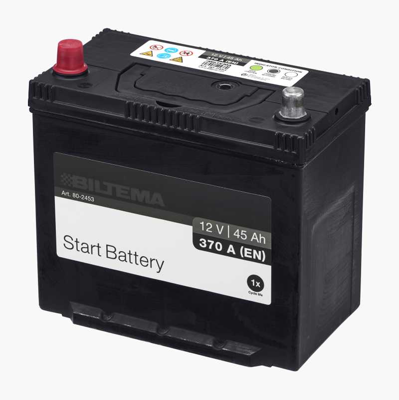 Starter battery SMF, 12 V, 45 Ah - Biltema.se