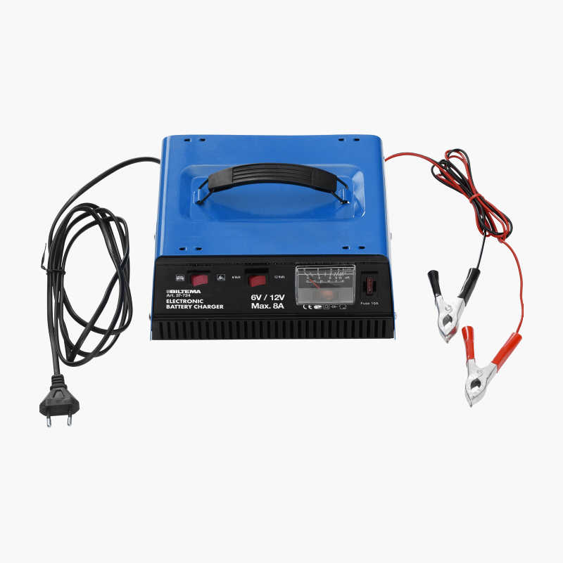 Battery charger, 6/12 V, 7.5/8 A Biltema.no