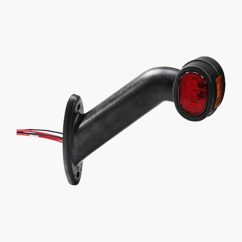 LED Outline Marker Light Reflector with 4 LED-WHITE 130 x 32 MM LED Outline Marker Light Reflector with 4 LED-WHITE 130 x 32 MM