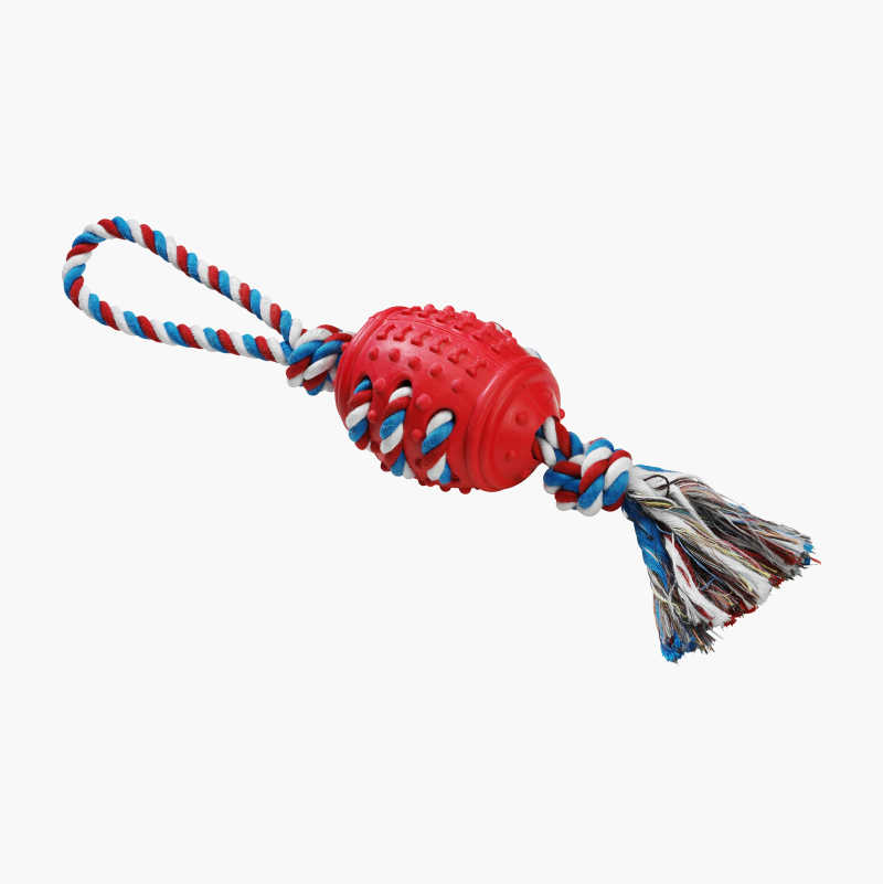 Ball with store rope