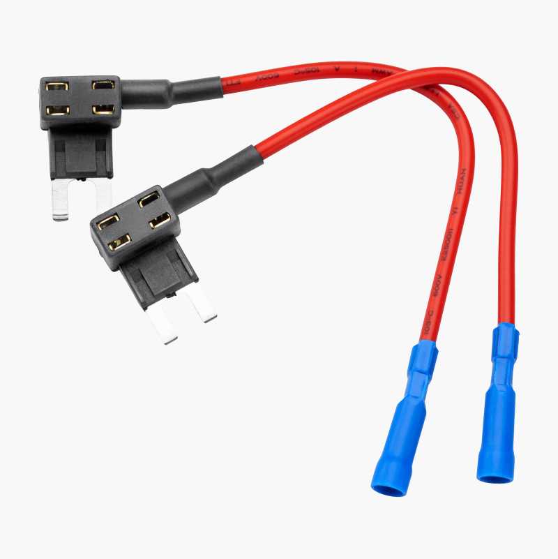 2 x flat fuse adapter with socket, Mini - Biltema.no
