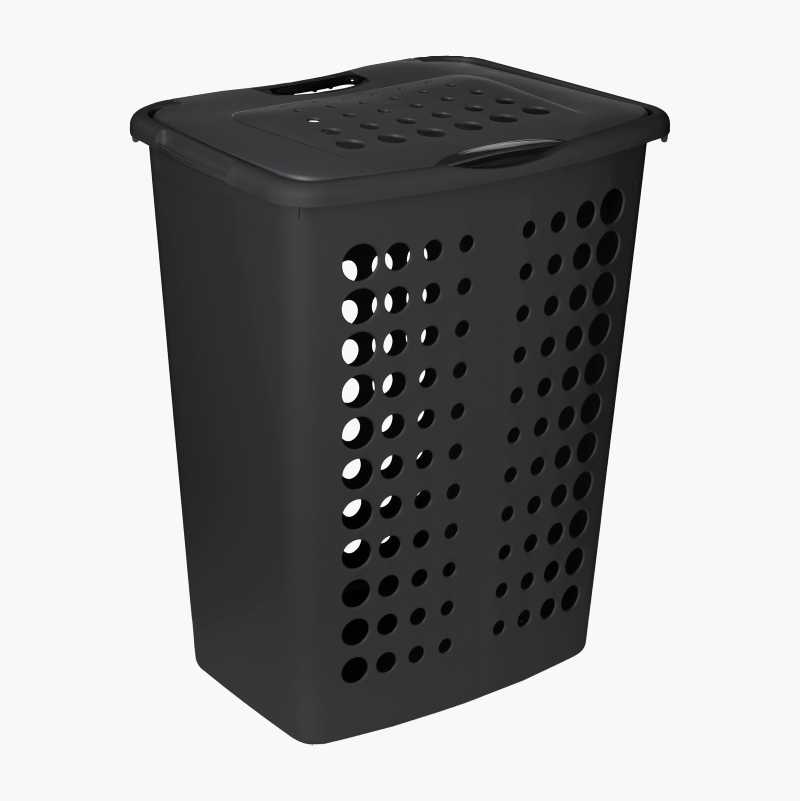 Black white laundry deals basket