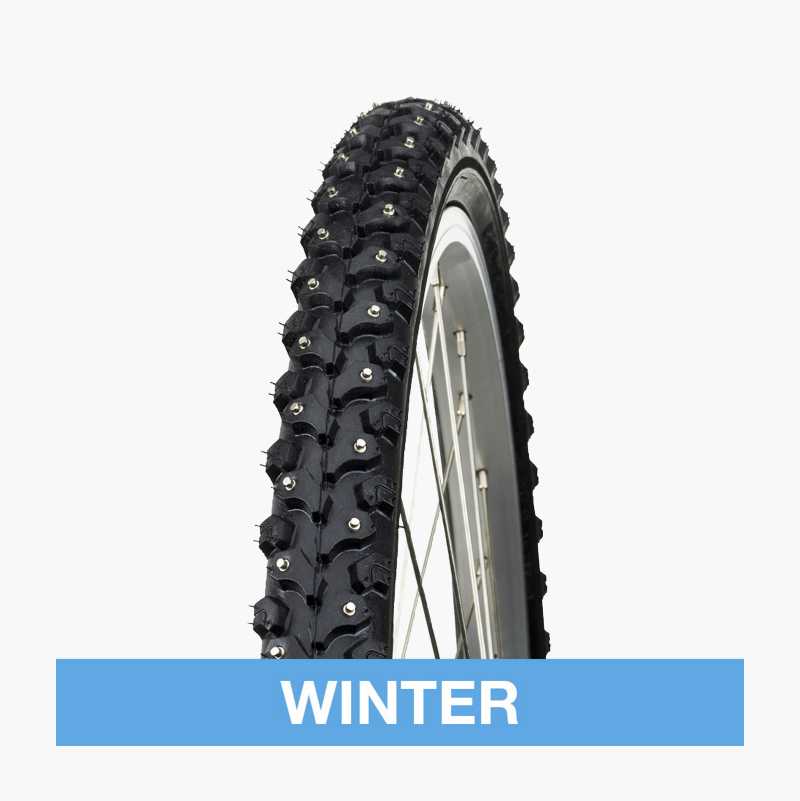 Studded bike tyre 26", 50–559 mm
