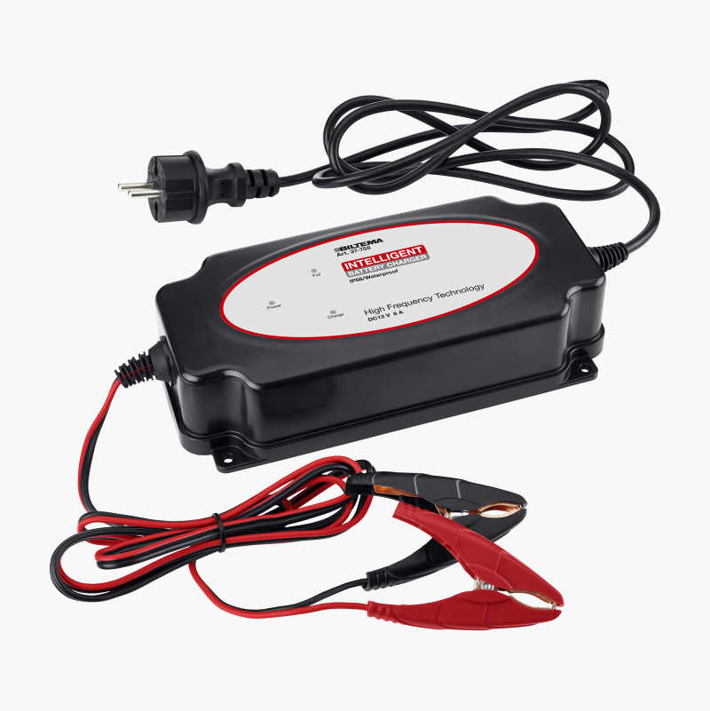 Battery charger IP68, 12 V, 8 A Biltema.fi