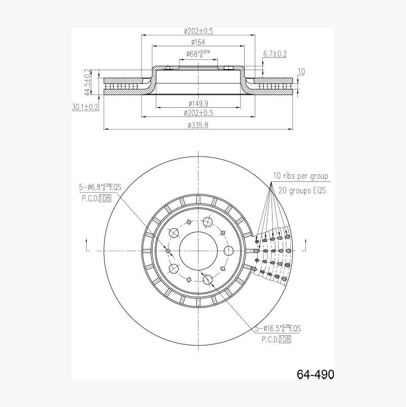 Brake disc, coated Biltema.no