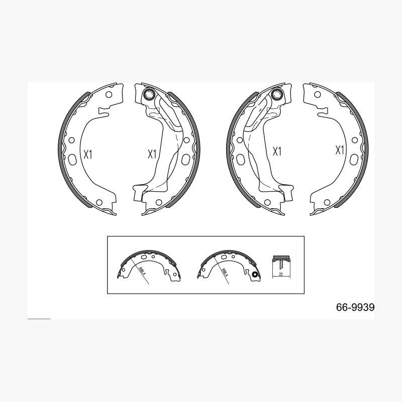 Handbrake shoe