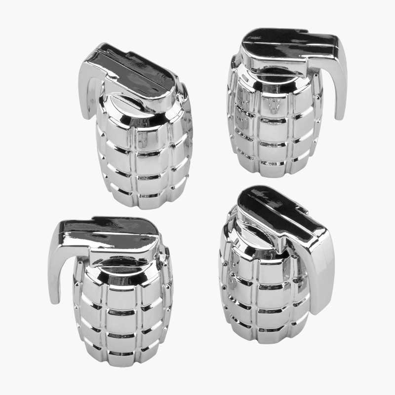 Valve caps, Hand grenade, 4-pack