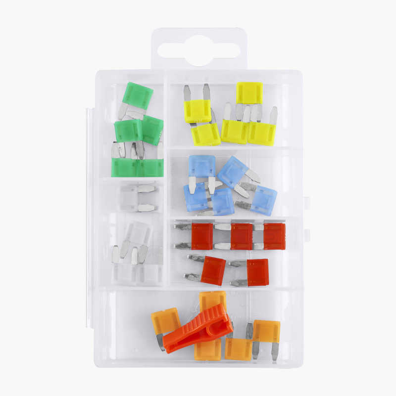 LED Flat-Pin Fuses, Mini, 30-pack - Biltema.dk