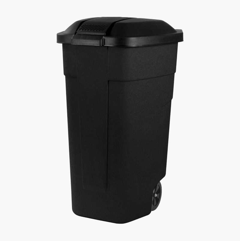 Covered deals waste bin