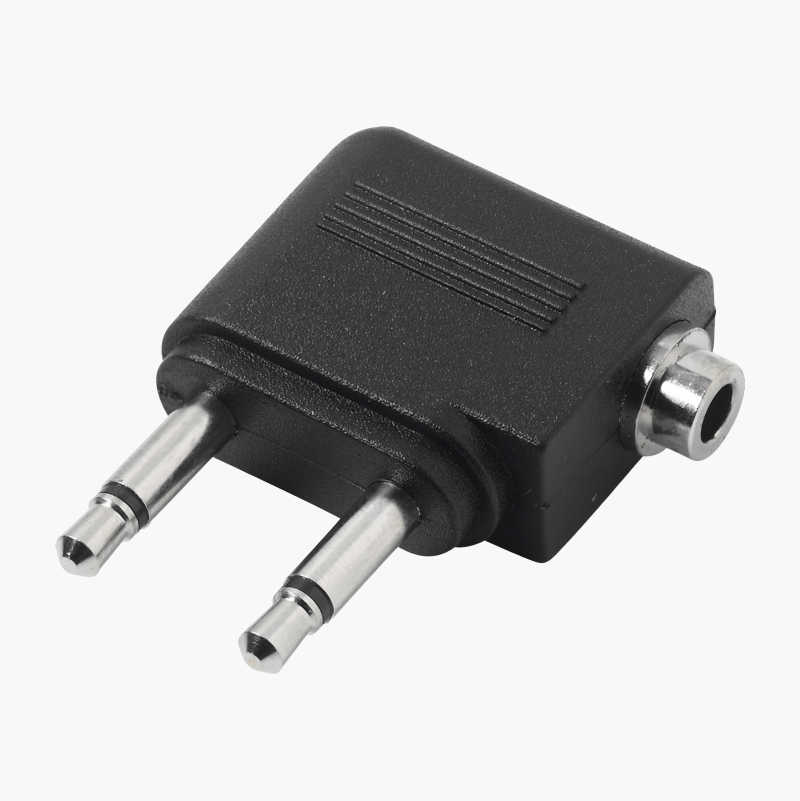 Airplane adapter 3.5 mm to 2 x 3.5 mm Biltema.no