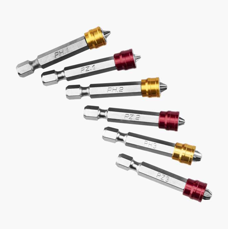 Magnetic bits, 50 mm, 6 parts - Biltema.fi