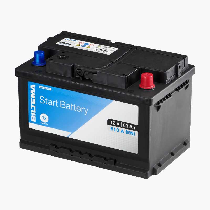 Startbatteri, 12 V, 63 Ah - Biltema.se