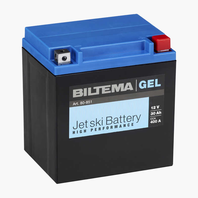 Water Scooter Gel Batteries, 12 V, 30 Ah, 166 x 126 x 175/195 mm