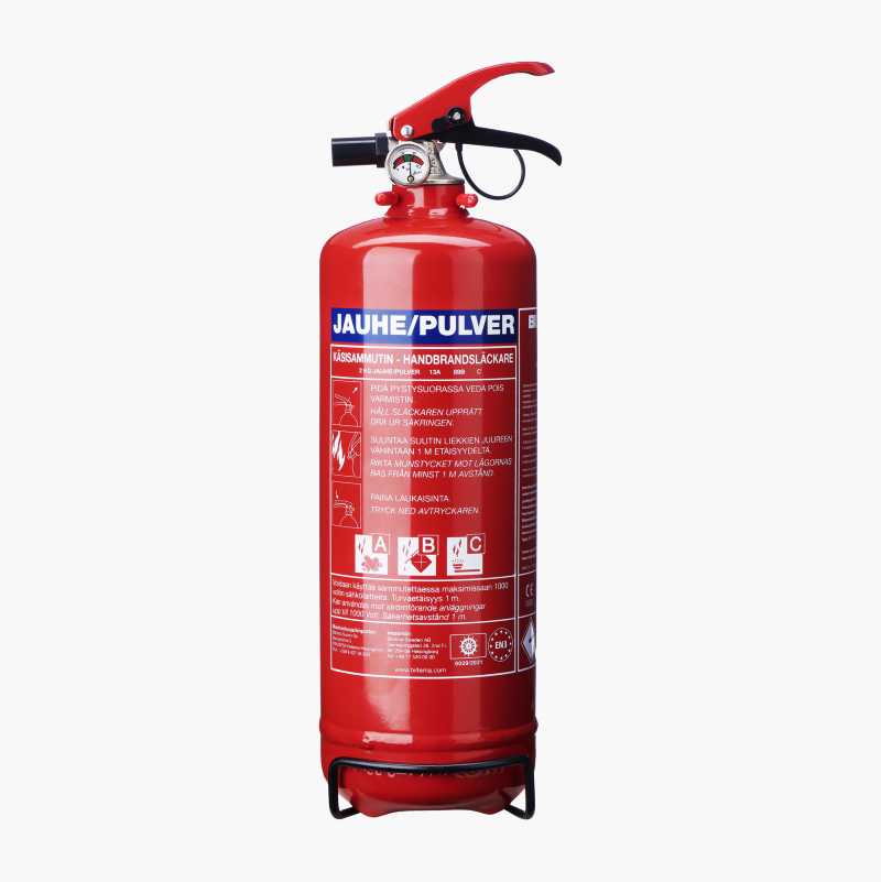 Fire extinguisher powder, ABC 2 kg - Biltema.fi