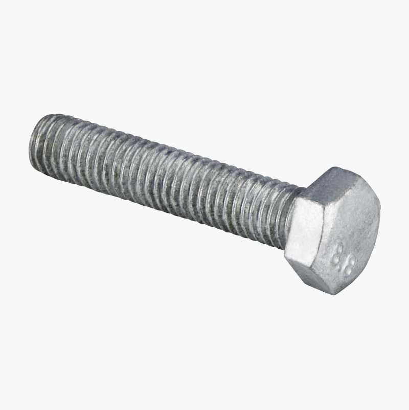 Hexagonal Screw M X Mm Hot Dip Galvanised Pcs Biltema Fi