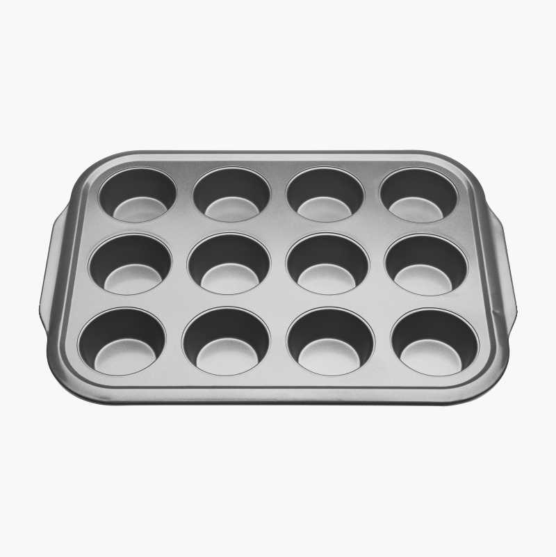 Stainless steel muffin outlet pan