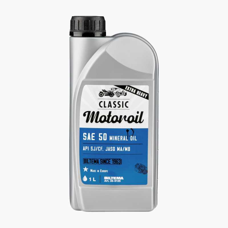Mineral oil for vintage cars SAE 50 Biltema.fi