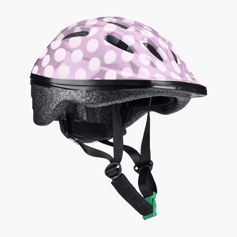 Cycling Helmet, kids, pink bubbles