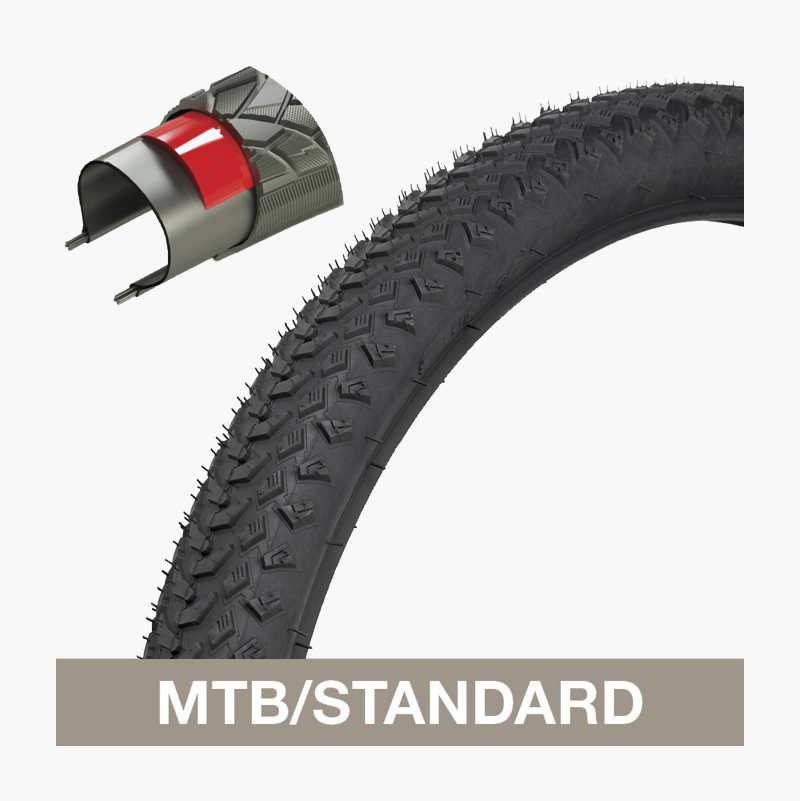 Bike tyre, extra reinforced MTB 24", 50-507 mm