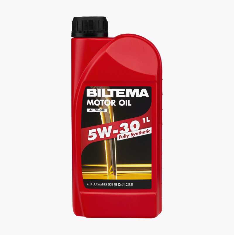 Fully synthetic motor oil 5W-30, ACEA C4 - Biltema.no