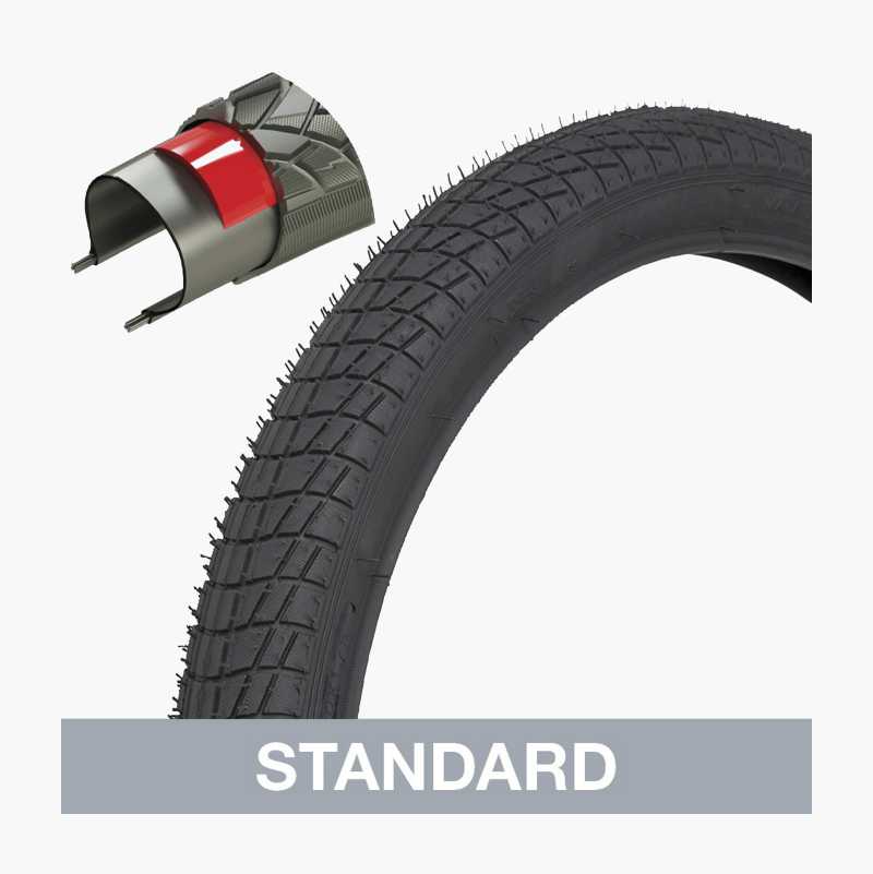 Bike tyre, extra reinforced 20", 47-406 mm