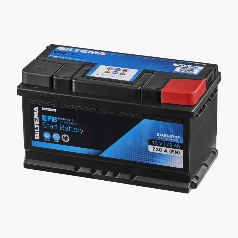 Bilbatteri 74ah Biltema
