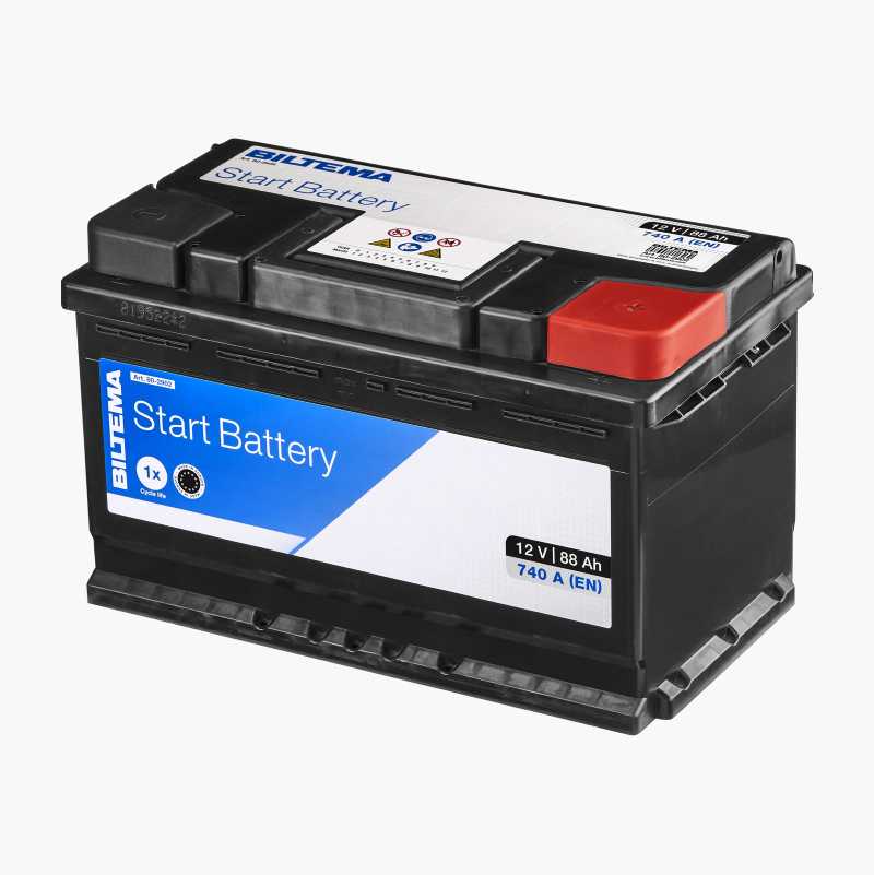 Startbatteri, 12 V, 88 Ah - Biltema.se