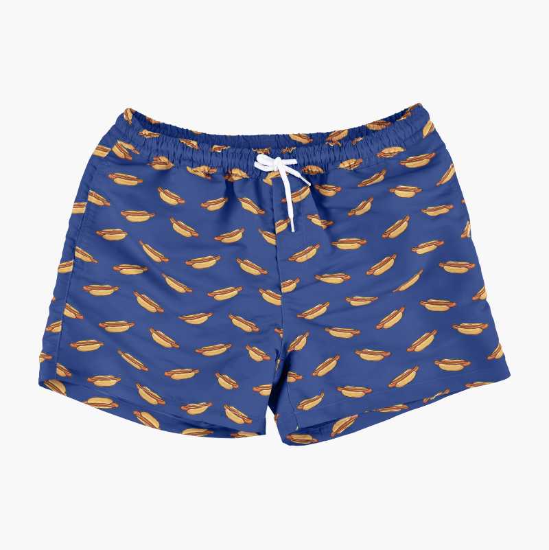 Beach shorts “Biltema Hot Dog”, navy blue Biltema.fi