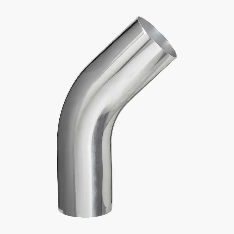 Aluminium tube for sport air filter, 45°