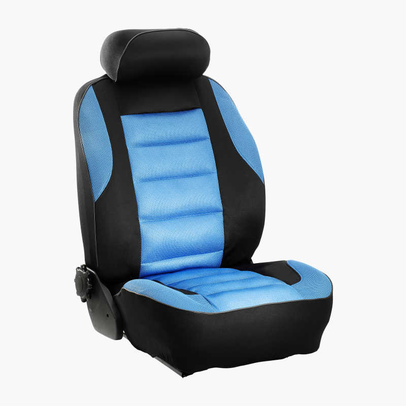 Black and blue car hotsell seat covers