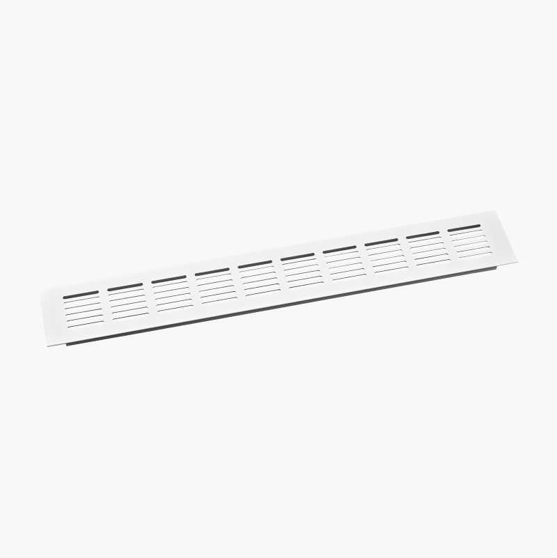 Exhaust air grille, 400 x 60 mm, white 