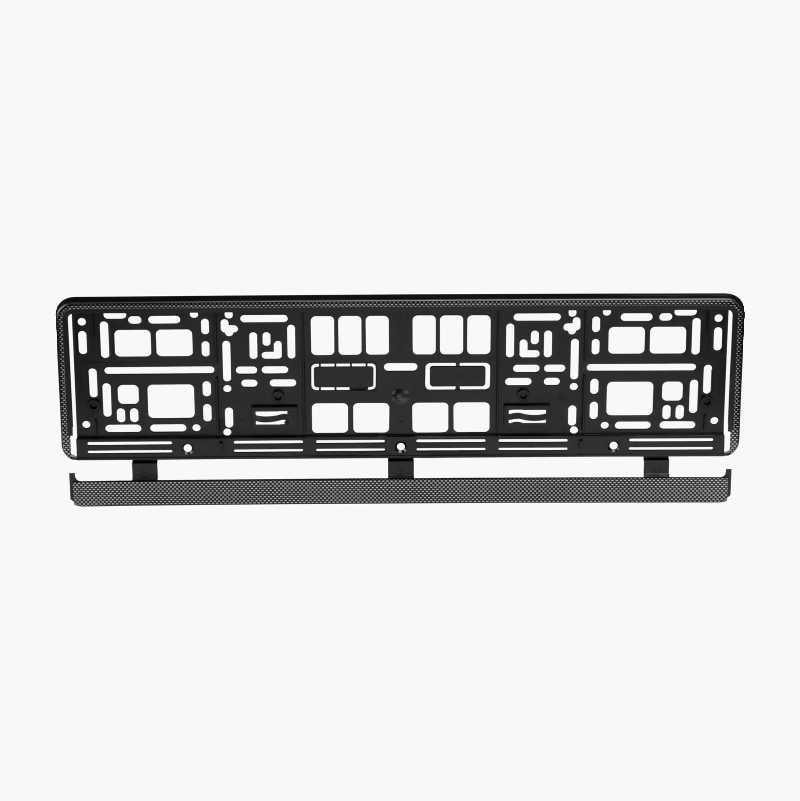 Licence plate holder, carbon fibre pattern